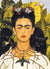 Frida Kahlo Self-Portrait with Thorn Necklace and Hummingbird 1000 Piece Puzzle - Quick Ship - Puzzlicious.com