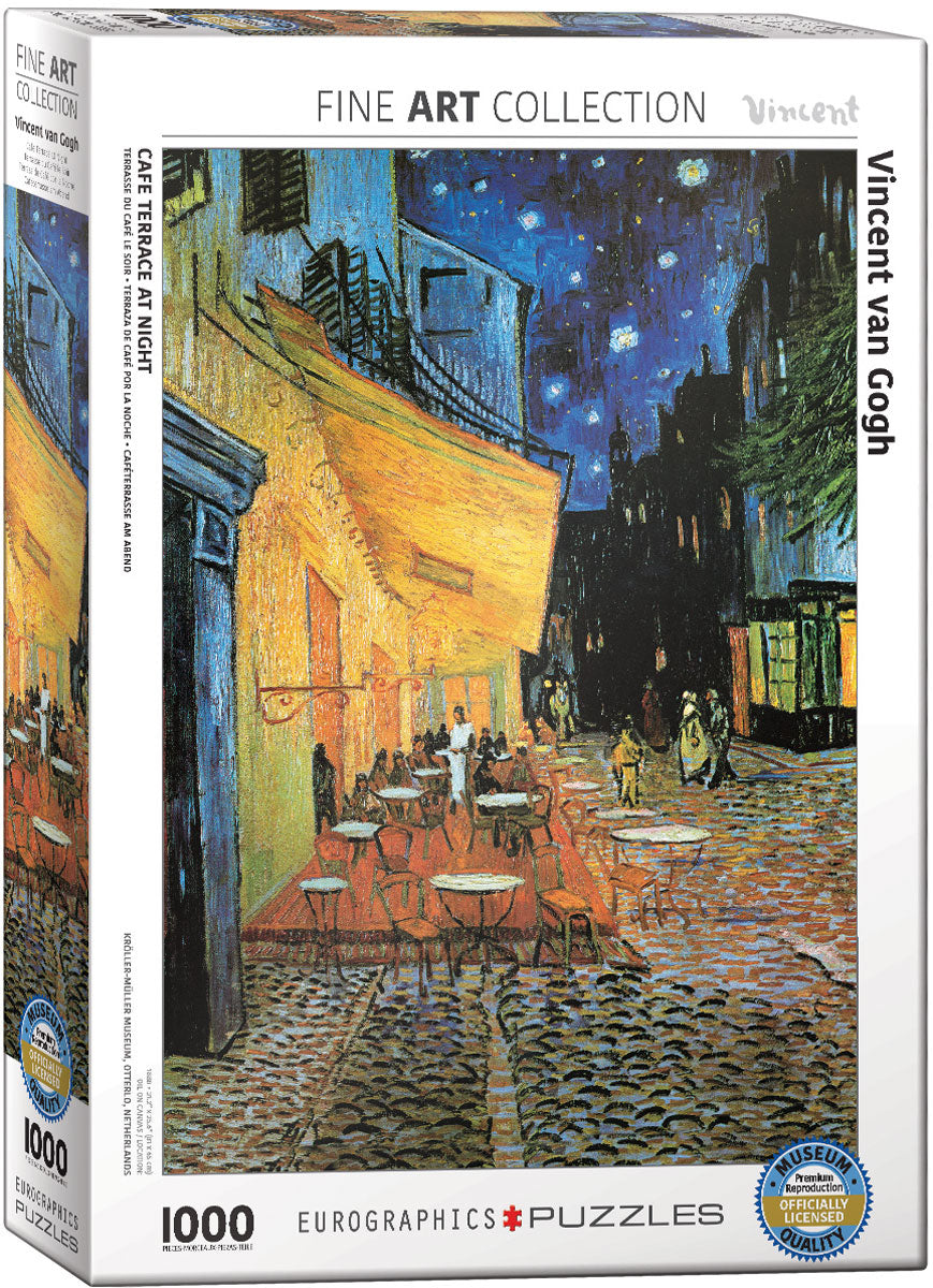 Van Gogh&#39;s Cafe&#39; Terrace at Night 1000 Piece Puzzle - Quick Ship - Puzzlicious.com