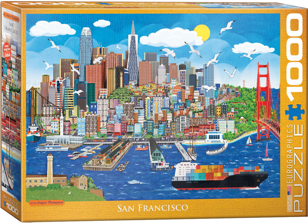 San Francisco 1000 Piece Puzzle - Quick Ship - Puzzlicious.com