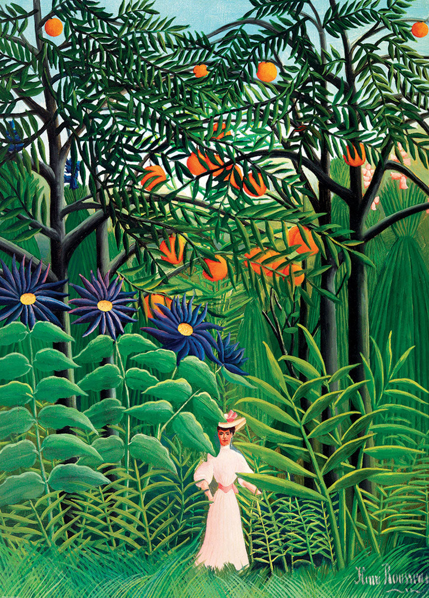 Henri Rousseau&#39;s Woman in an Exotic Forest 1000 Piece Puzzle - Quick Ship - Puzzlicious.com