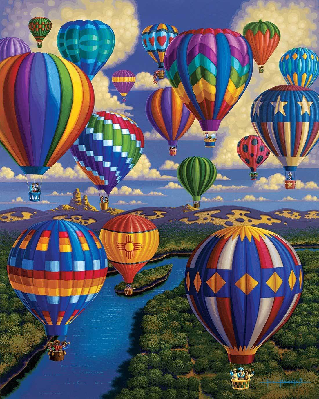 Balloon Festival 1000 Piece Puzzle - Puzzlicious.com