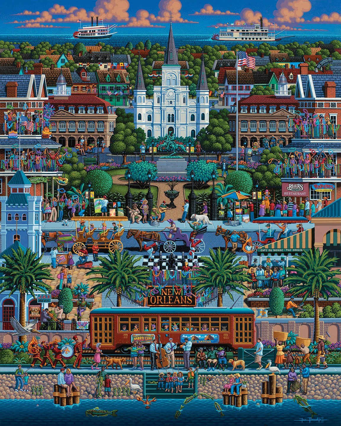 New Orleans 500 Piece Puzzle - Puzzlicious.com