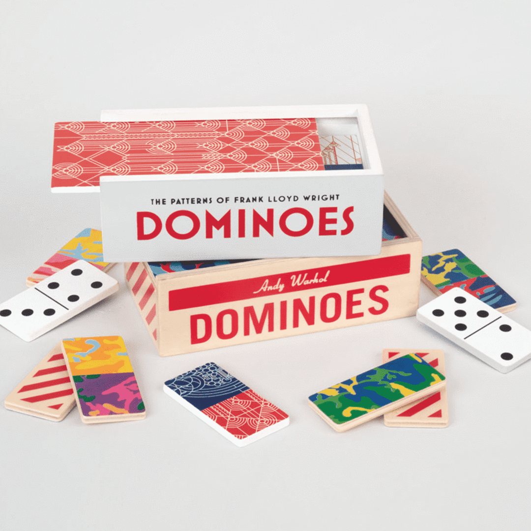 Keith Haring Wooden Dominoes Set - Puzzlicious.com