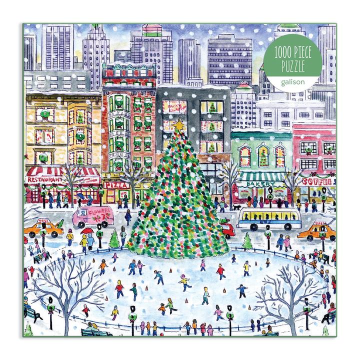 Michael Storrings Christmas in the City 1000 Piece Puzzle - Quick Ship - Puzzlicious.com