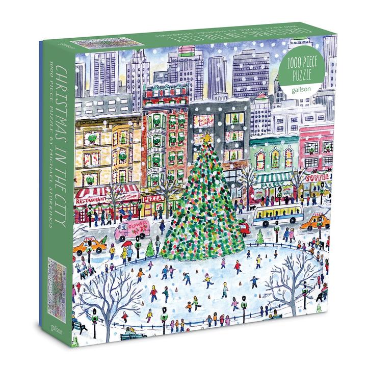Michael Storrings Christmas in the City 1000 Piece Puzzle - Quick Ship - Puzzlicious.com