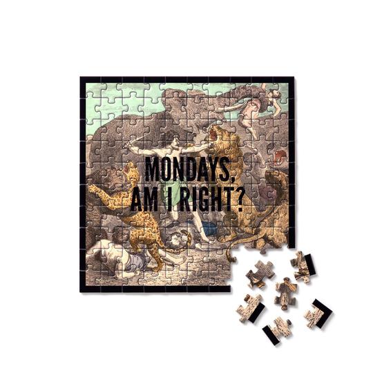 Mondays, Am I Right? Mini 100 Piece Jigsaw Puzzle - Quick Ship