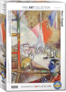 Chagall&#39;s Paris through the Window (Detail) 1000 Piece Puzzle - Quick Ship - Puzzlicious.com