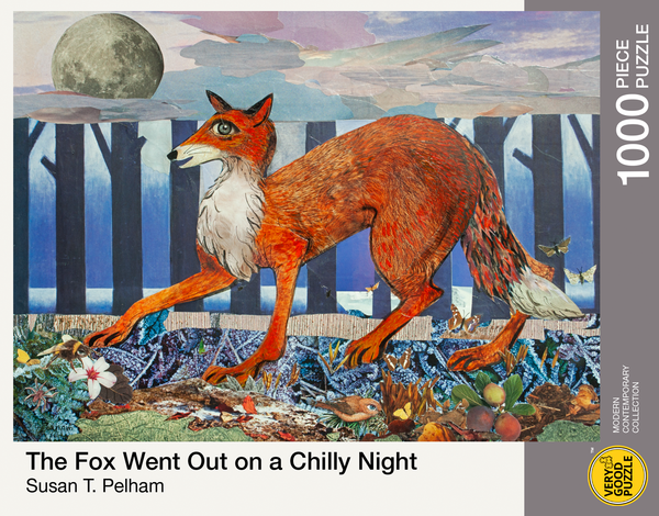 Susan T. Pelham&#39;s The Fox Went Out on a Chilly Night 1000 Piece Jigsaw Puzzle - Quick Ship - Puzzlicious.com