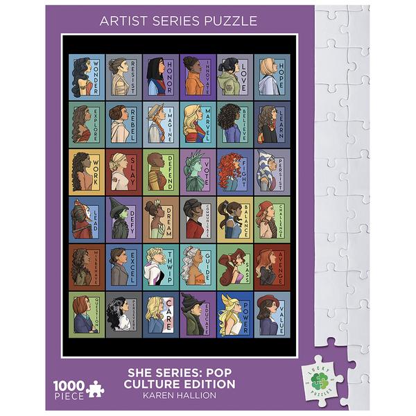 She Series: Pop Culture Edition 1000 Piece Puzzle - Quick Ship - Puzzlicious.com