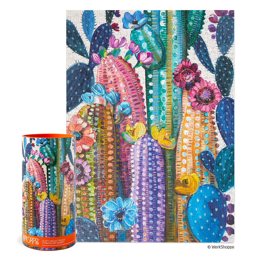 Desert Bloom Cactus Flower | 1000 Piece Puzzle - Quick Ship