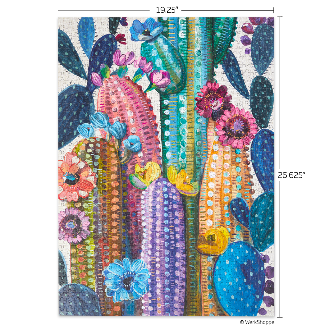 Desert Bloom Cactus Flower | 1000 Piece Puzzle - Quick Ship