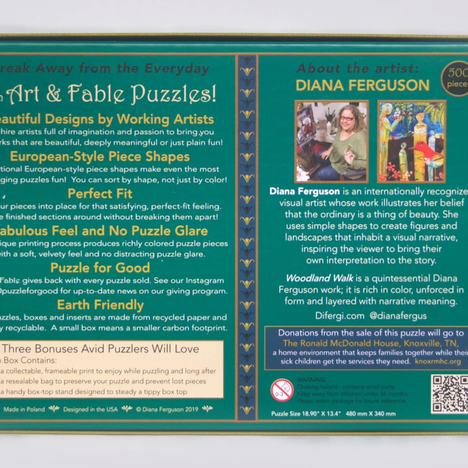 Woodland Walk; 500-Piece Velvet-Touch, Jigsaw Puzzle - Quick Ship - Puzzlicious.com