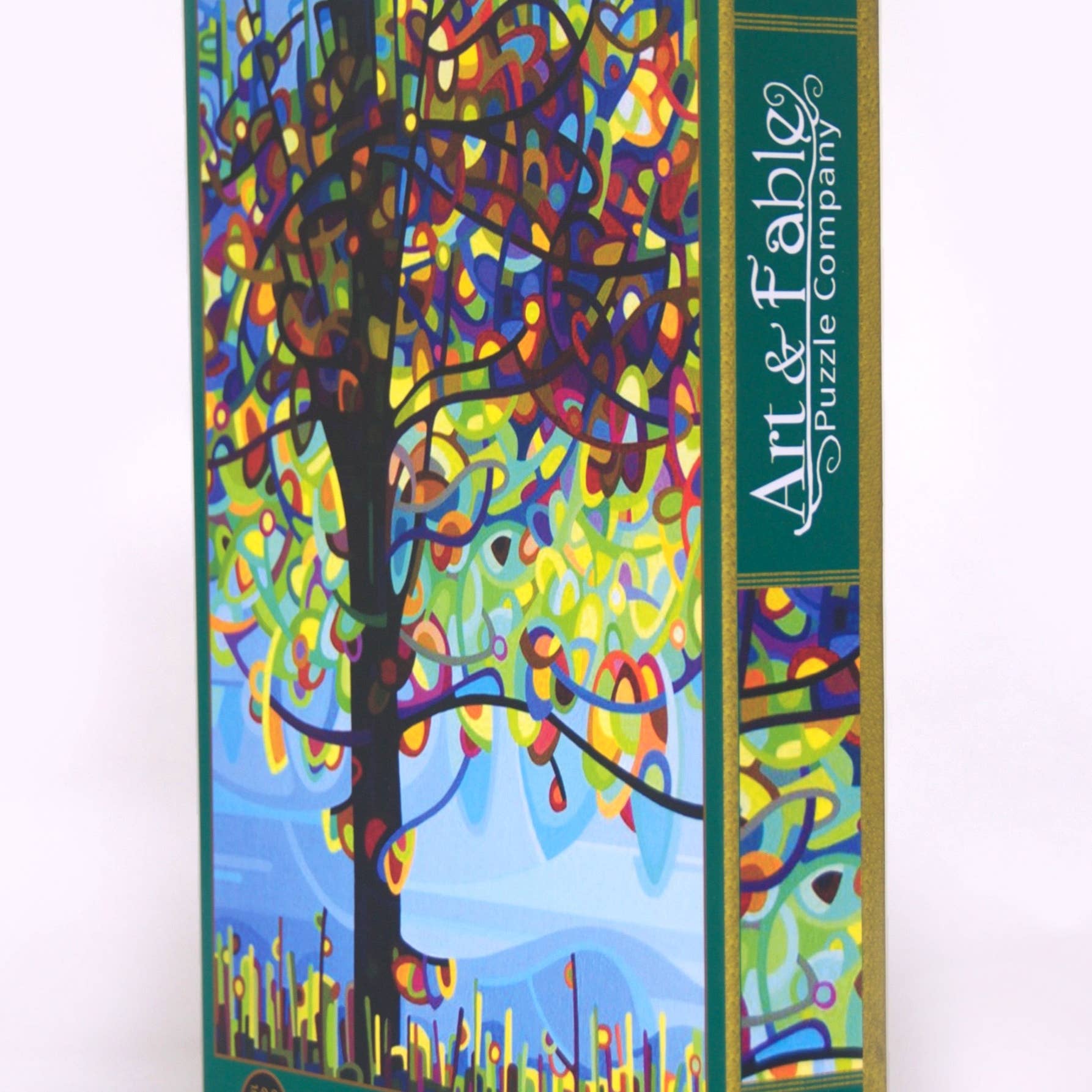 Along the River; 500-Piece "Velvet-Touch" Jigsaw Puzzle - Quick Ship - Puzzlicious.com