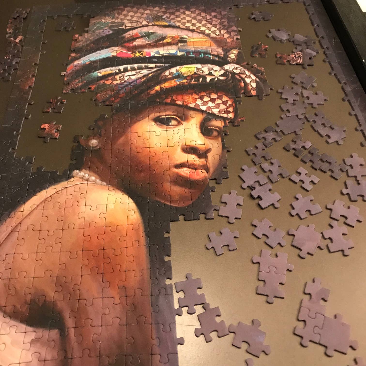 Ankara and Beauty; 500-Piece Velvet-Touch, Jigsaw Puzzle - Quick Ship - Puzzlicious.com