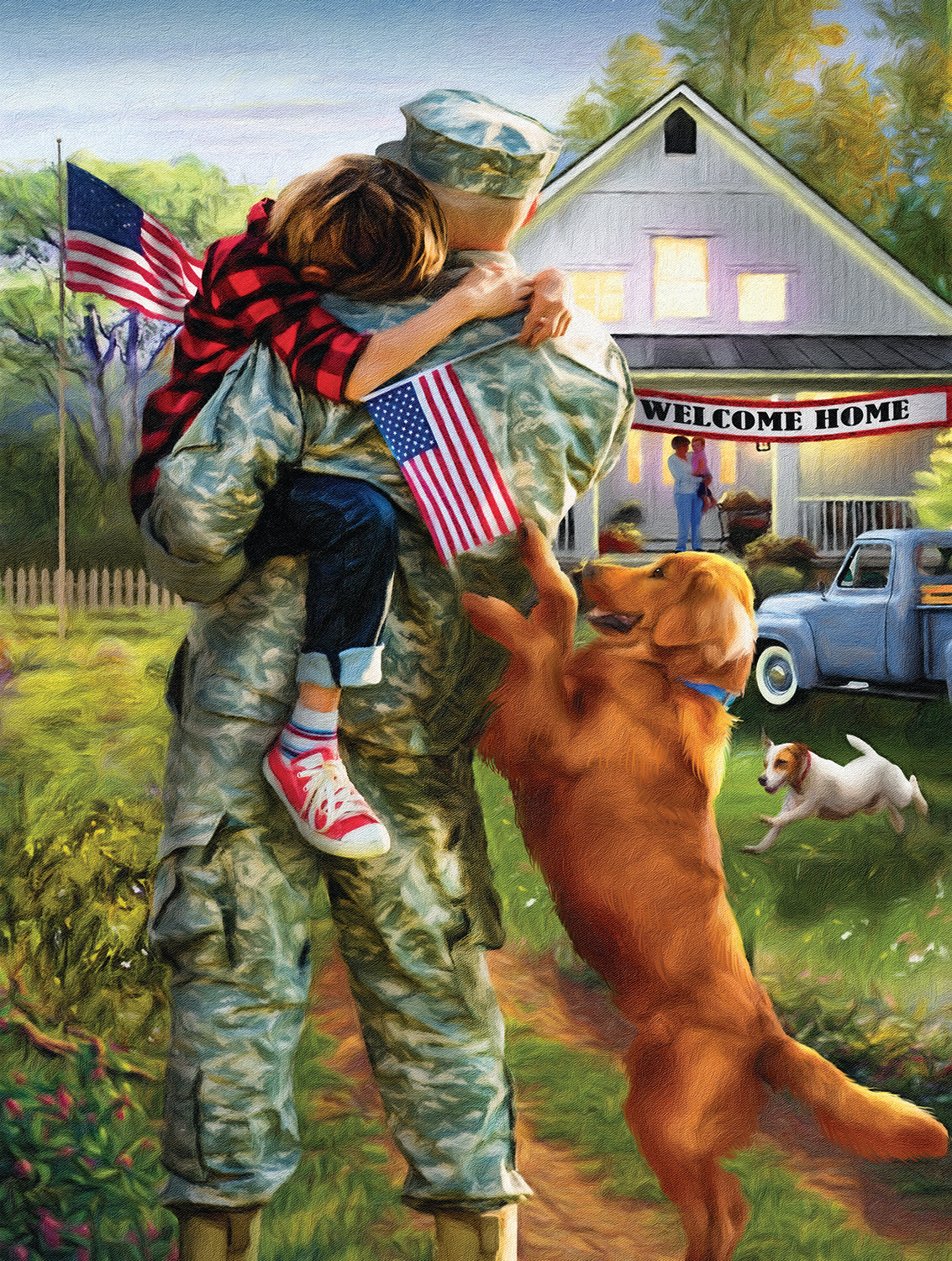 A Warm Welcome Home 300 Piece Puzzle - Quick Ship - Puzzlicious.com