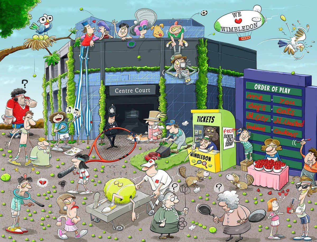 Chaos at Wimbledon - No.6 - 1000 Piece Jigsaw Puzzle
