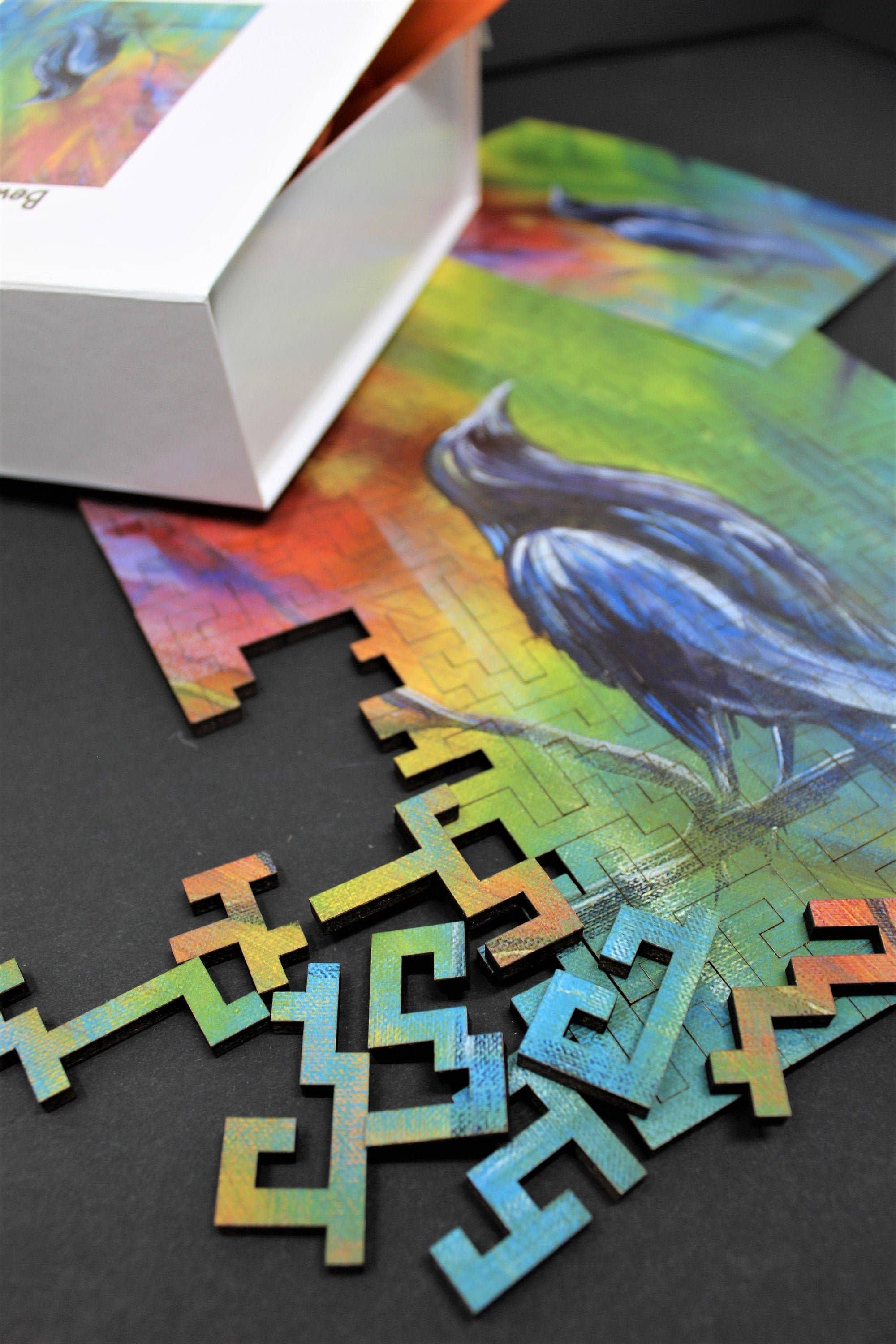 Raven II Wooden Jigsaw Puzzle - 173 Pieces - Quick Ship - Puzzlicious.com