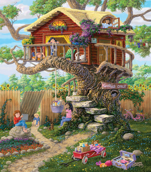 Girls Clubhouse 300 Piece Puzzle - Quick Ship - Puzzlicious.com