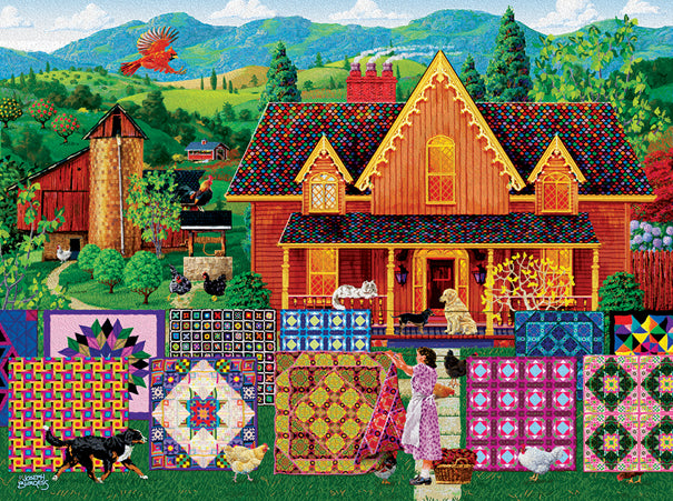 Morning Day Quilt 1000 Piece Puzzle - Quick Ship - Puzzlicious.com