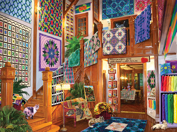 Stitched with Love 1000 Piece Puzzle - Puzzlicious.com