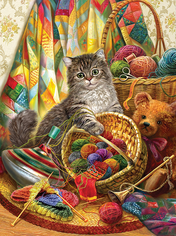 Kitten and Wool 1000 Piece Puzzle