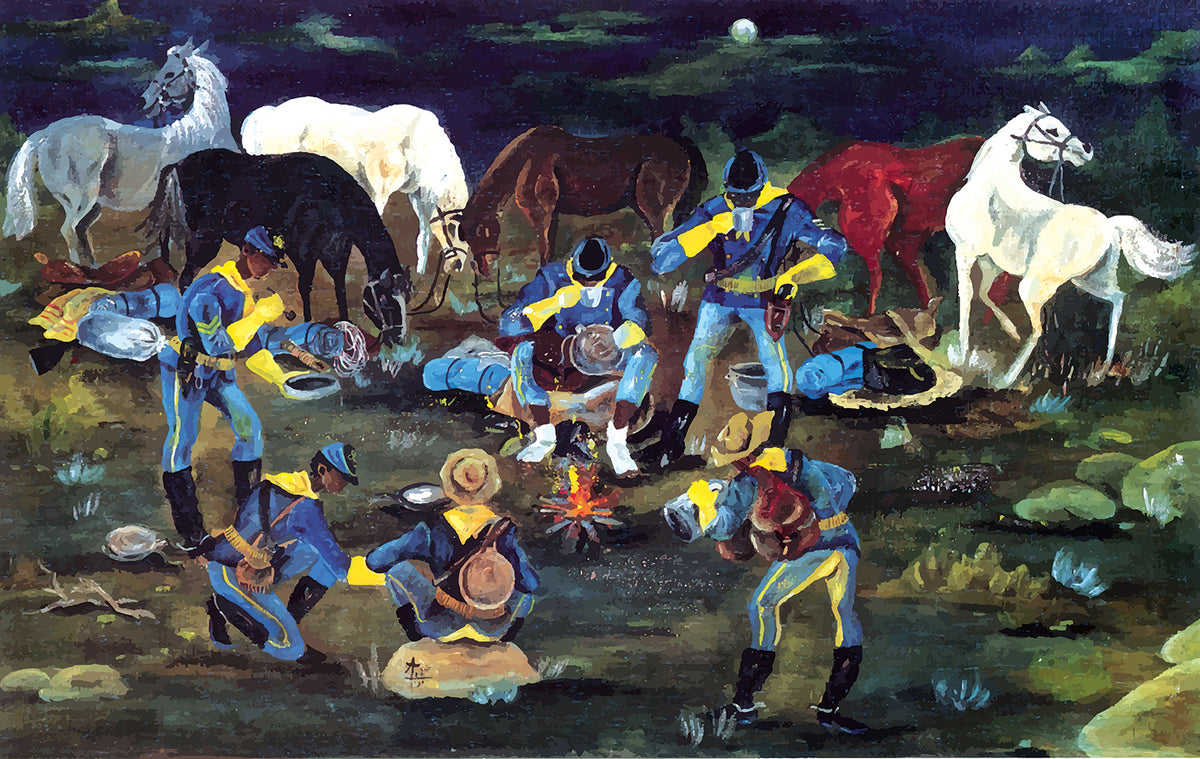 Annie Lee&#39;s At Ease (Buffalo Soldiers) 550 Piece Puzzle - Quick Ship - Puzzlicious.com