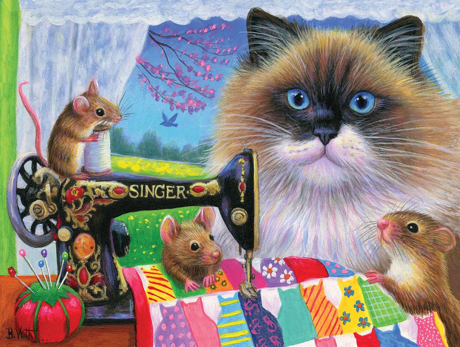 Tiffany's Quilt 300 Piece Puzzle - Quick Ship