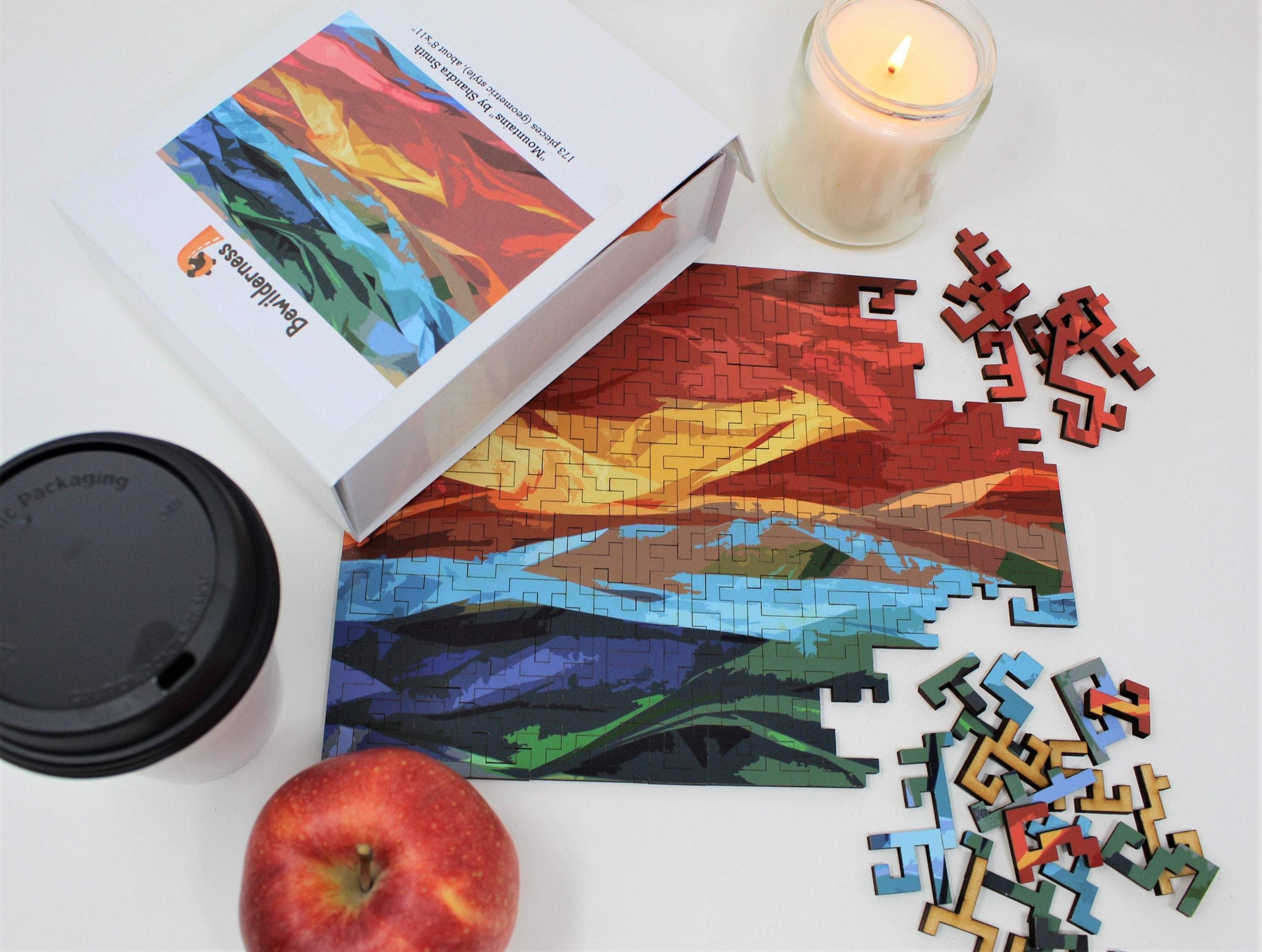 Mountains Wooden Jigsaw Puzzle - 173 Pieces - Quick Ship - Puzzlicious.com