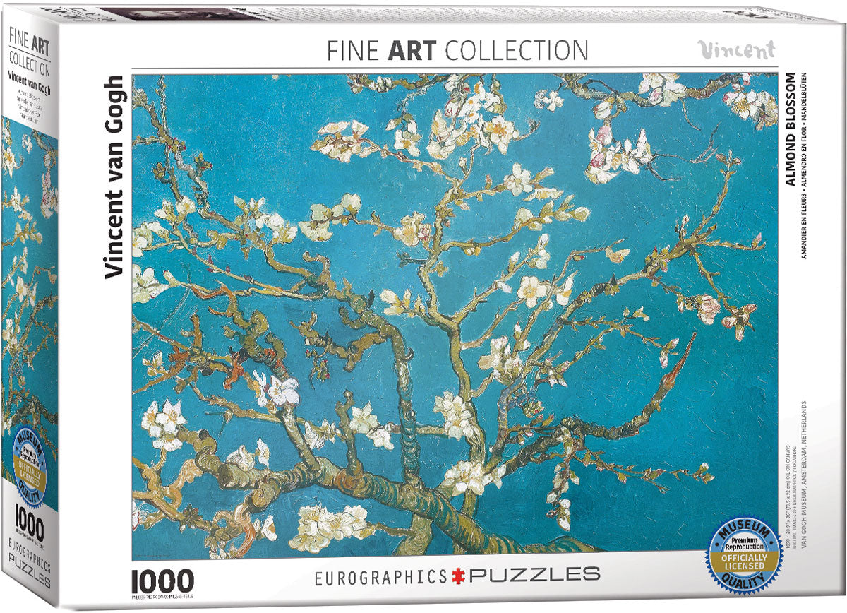 Van Gogh&#39;s Almond Blossom 1000 Piece Puzzle - Quick Ship - Puzzlicious.com