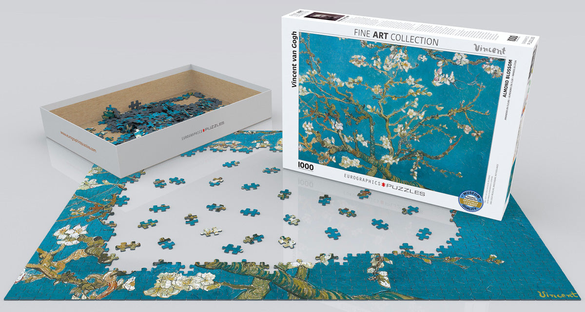 Van Gogh&#39;s Almond Blossom 1000 Piece Puzzle - Quick Ship - Puzzlicious.com