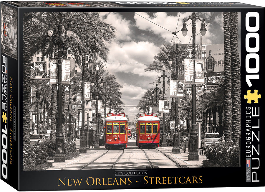 New Orleans Streetcars 1000 Piece Puzzle - Quick Ship - Puzzlicious.com