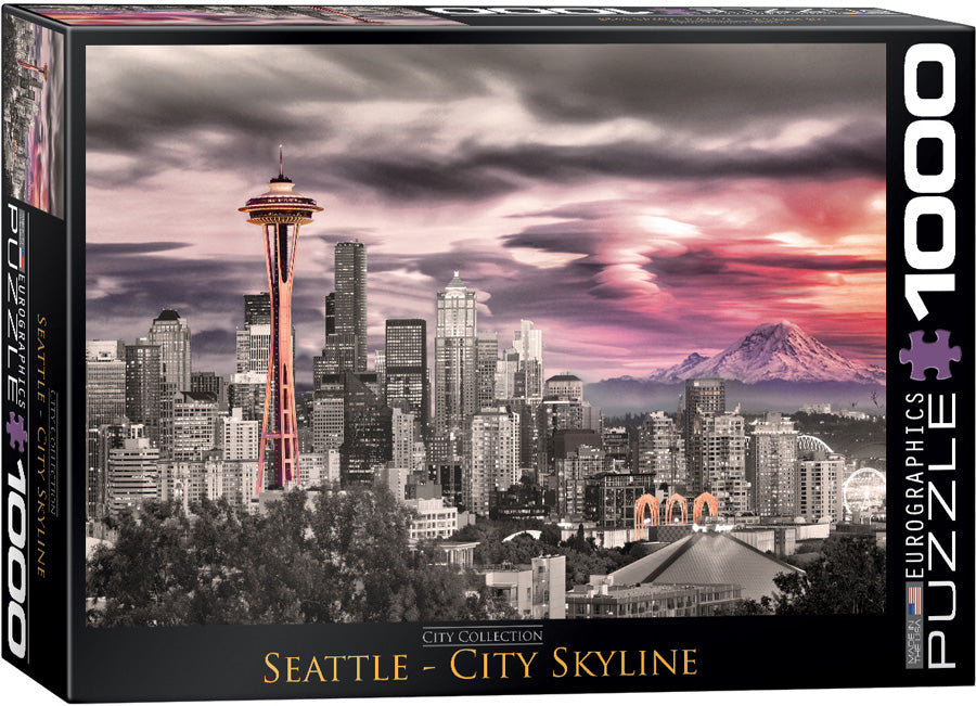 Seattle City Skyline 1000 Piece Puzzle - Quick Ship - Puzzlicious.com