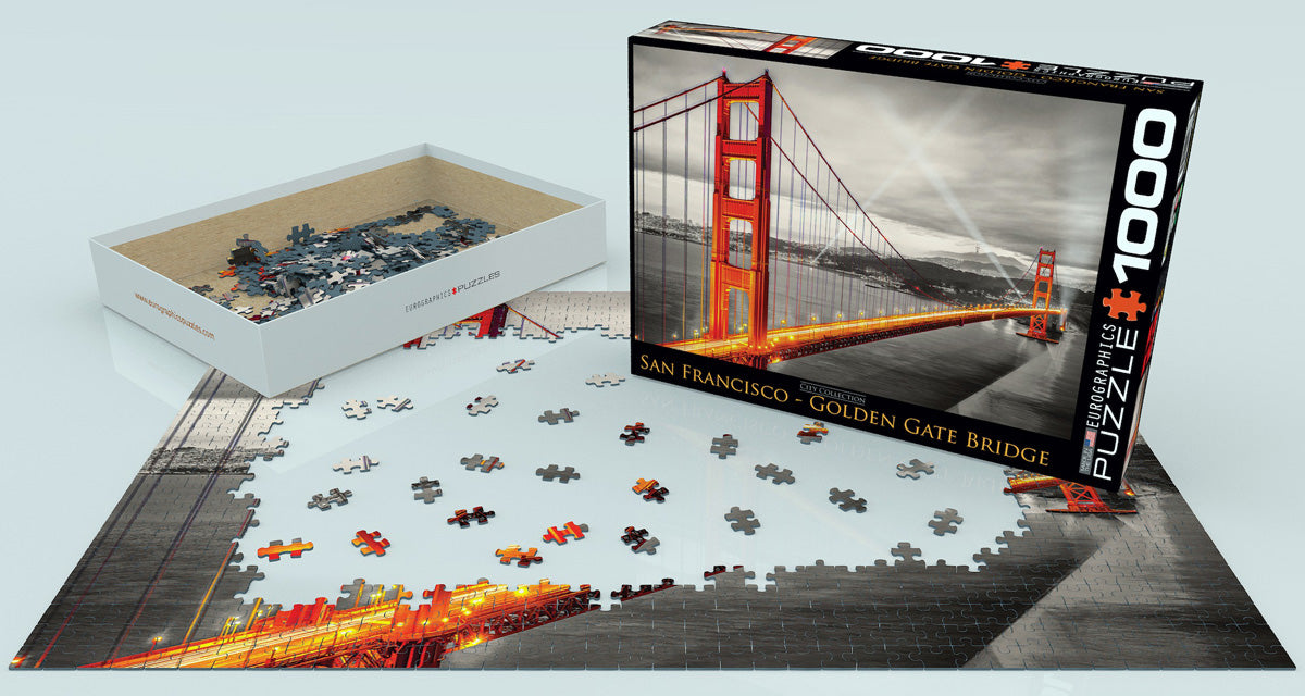 San Francisco Golden Gate Bridge 1000 Piece Puzzle - Quick Ship - Puzzlicious.com