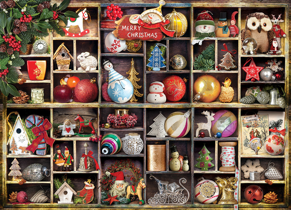 Christmas Ornaments 1000 Piece Puzzle - Quick Ship - Puzzlicious.com