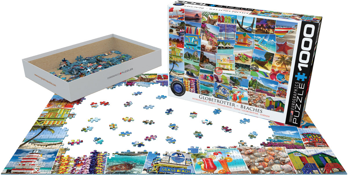 Globetrotter - Beaches 1000 Piece Puzzle - Quick Ship - Puzzlicious.com