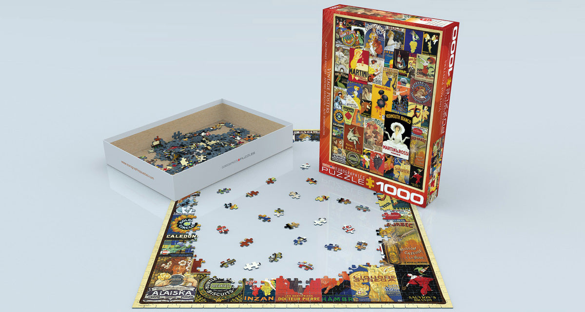 Vintage Posters 1000 Piece Puzzle - Quick Ship - Puzzlicious.com