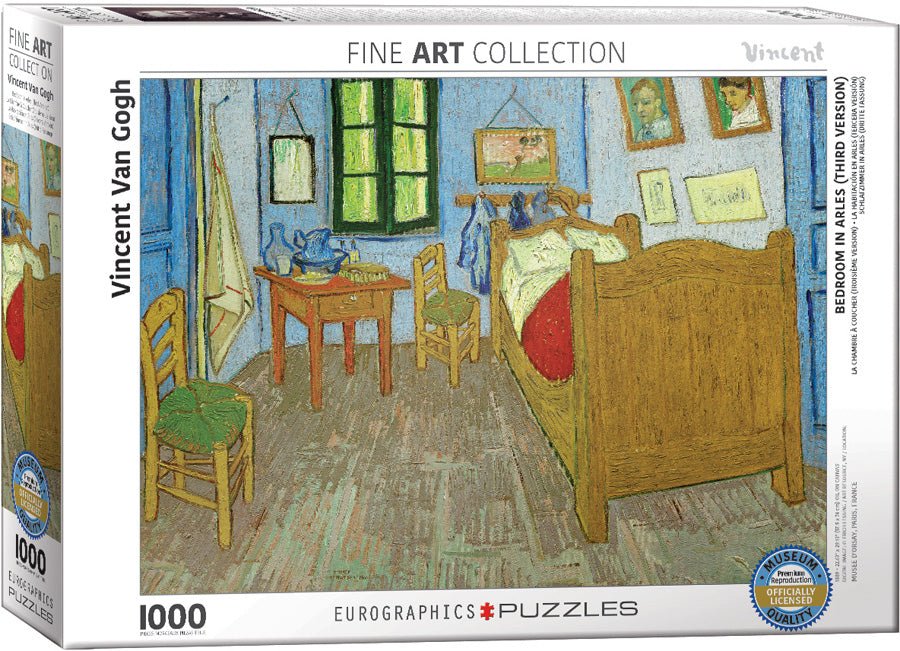 Van Gogh's Bedroom in Arles 1000 Piece Puzzle - Quick Ship - Puzzlicious.com