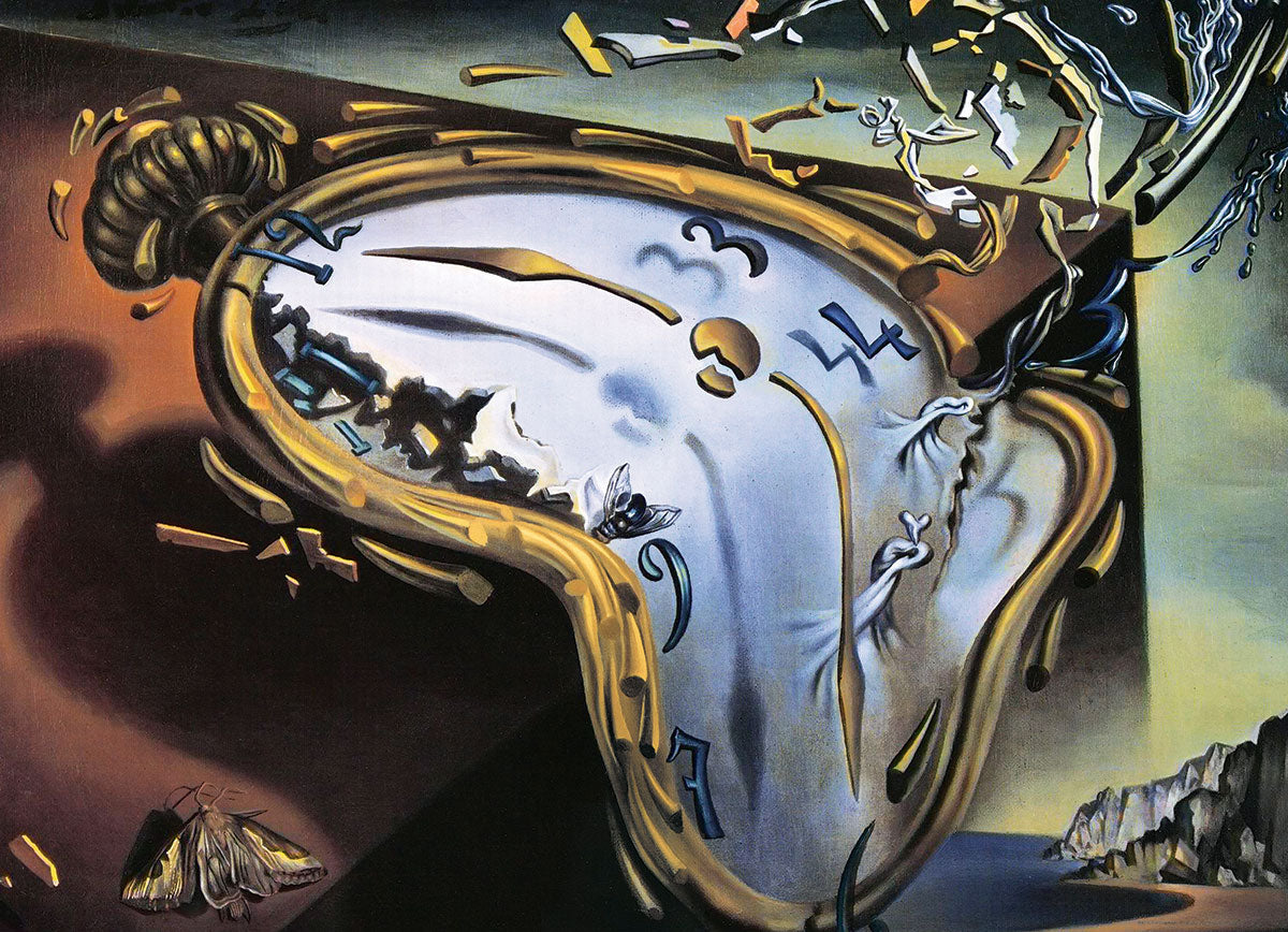 Dali&#39;s Soft Watch at the Moment of It&#39;s First Explosion 1000 Piece Puzzle - Quick Ship - Puzzlicious.com