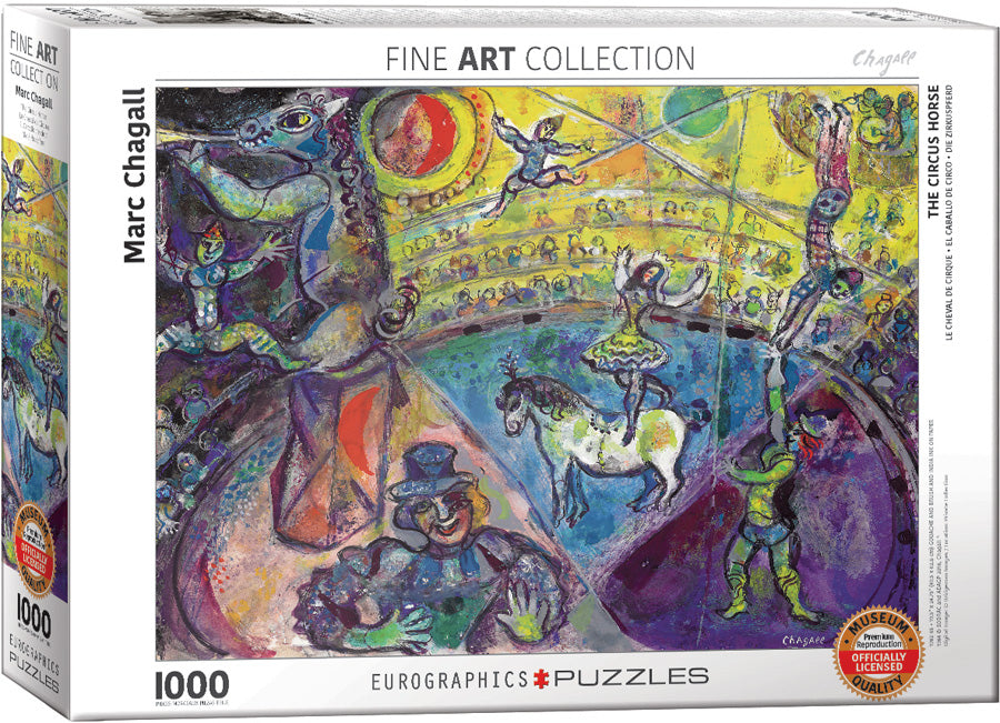 Chagall's The Circus Horse 1000 Piece Puzzle - Quick Ship - Puzzlicious.com