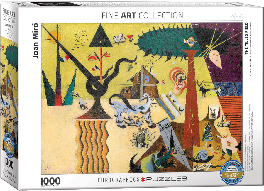 Miro&#39;s The Tilled Field 1000 Piece Puzzle - Quick Ship - Puzzlicious.com