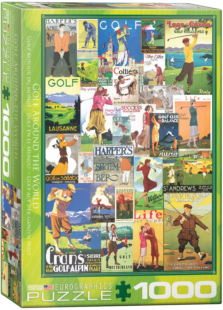 Golf Around the World 1000 Piece Puzzle - Quick Ship - Puzzlicious.com