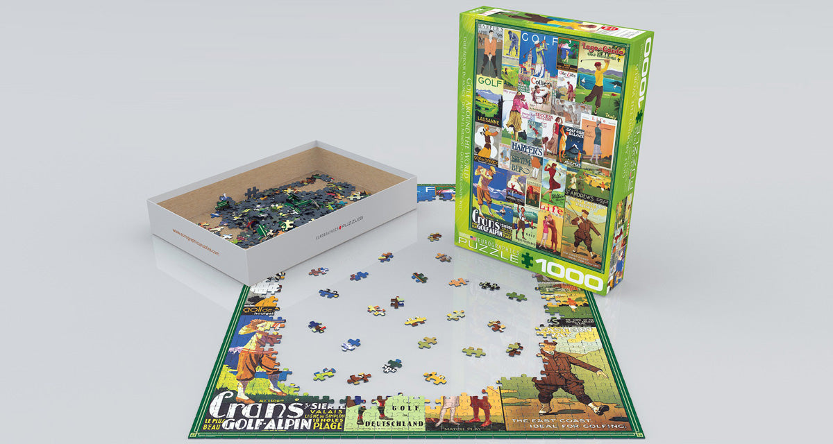 Golf Around the World 1000 Piece Puzzle - Quick Ship - Puzzlicious.com