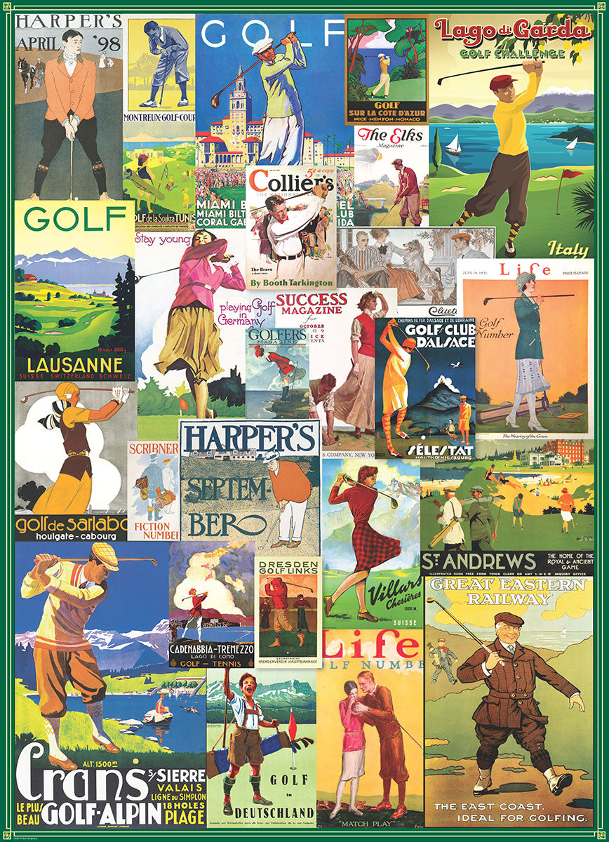 Golf Around the World 1000 Piece Puzzle - Quick Ship - Puzzlicious.com