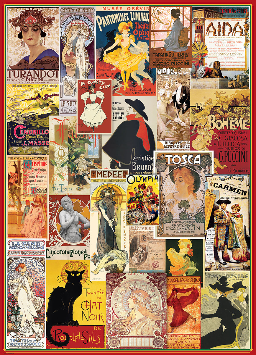 Theatre &amp; Opera Vintage Posters 1000 Piece Puzzle - Quick Ship - Puzzlicious.com