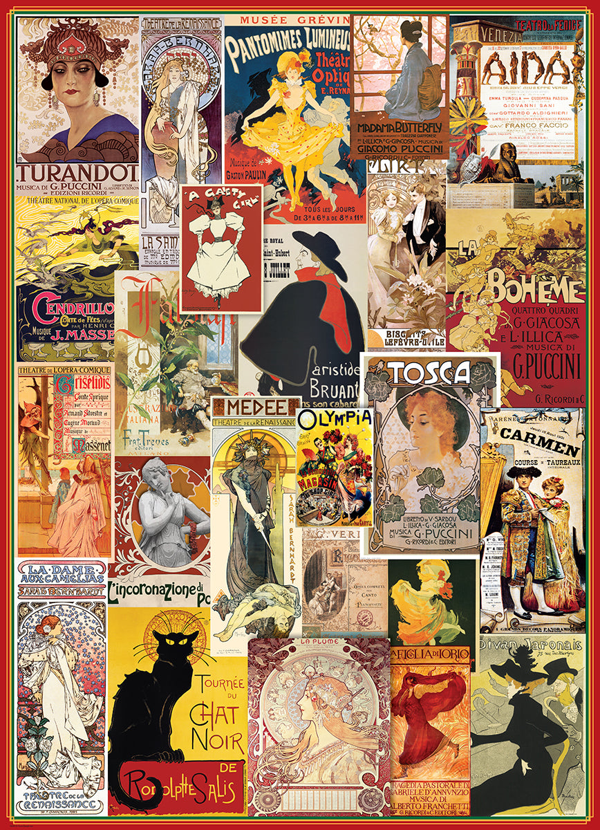 Theatre & Opera Vintage Posters 1000 Piece Puzzle - Quick Ship - Puzzlicious.com