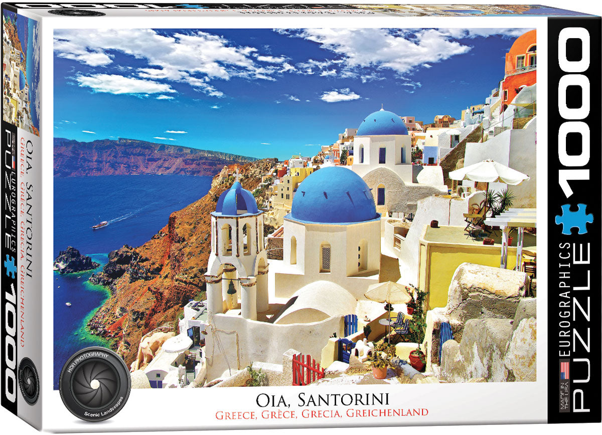 Oia Santorini Greece 1000 Piece Puzzle - Quick Ship - Puzzlicious.com
