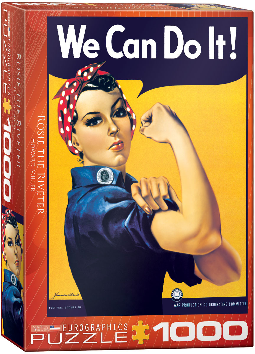 Howard Miller's Rosie the Riveter 1000 Piece Puzzle - Quick S - Puzzlicious.com