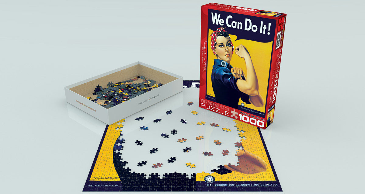 Howard Miller's Rosie the Riveter 1000 Piece Puzzle - Quick S - Puzzlicious.com