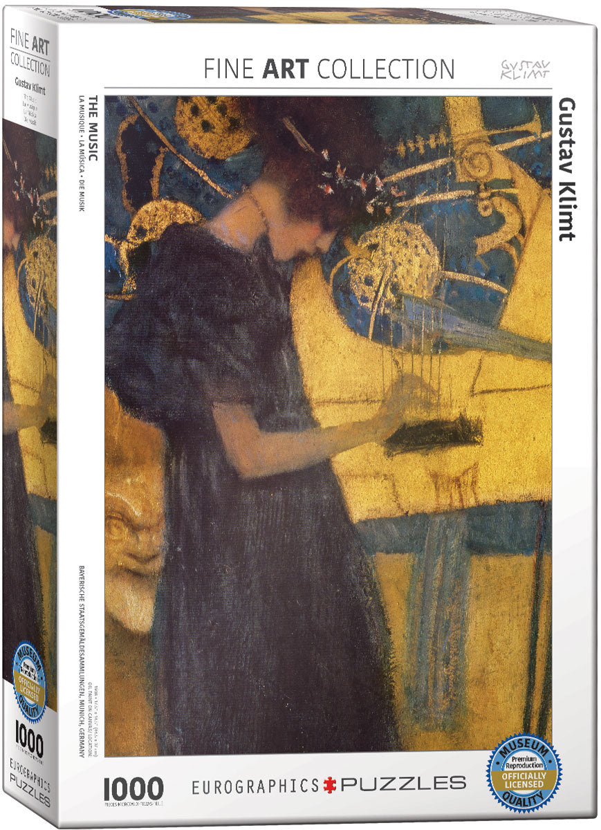 Klimt's The Music 1000 Piece Puzzle - Quick Ship - Puzzlicious.com