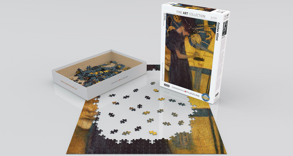 Klimt&#39;s The Music 1000 Piece Puzzle - Quick Ship - Puzzlicious.com